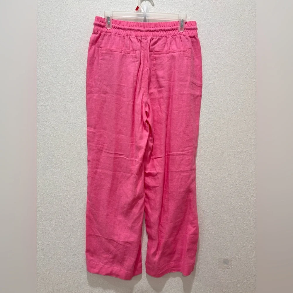 NWT Athleta Retreat Linen High Rise Wide Leg Pant - Picture 4 of 7
